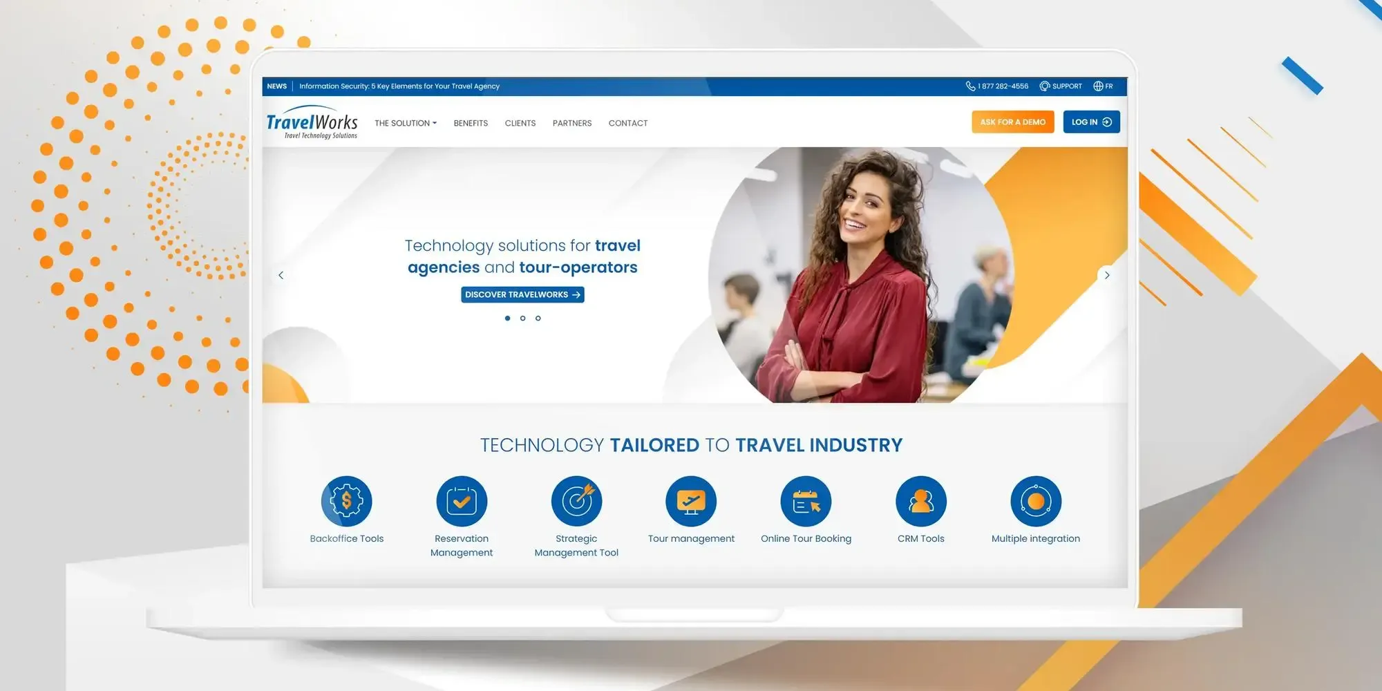 Site Web et identité visuelle de Travelworks