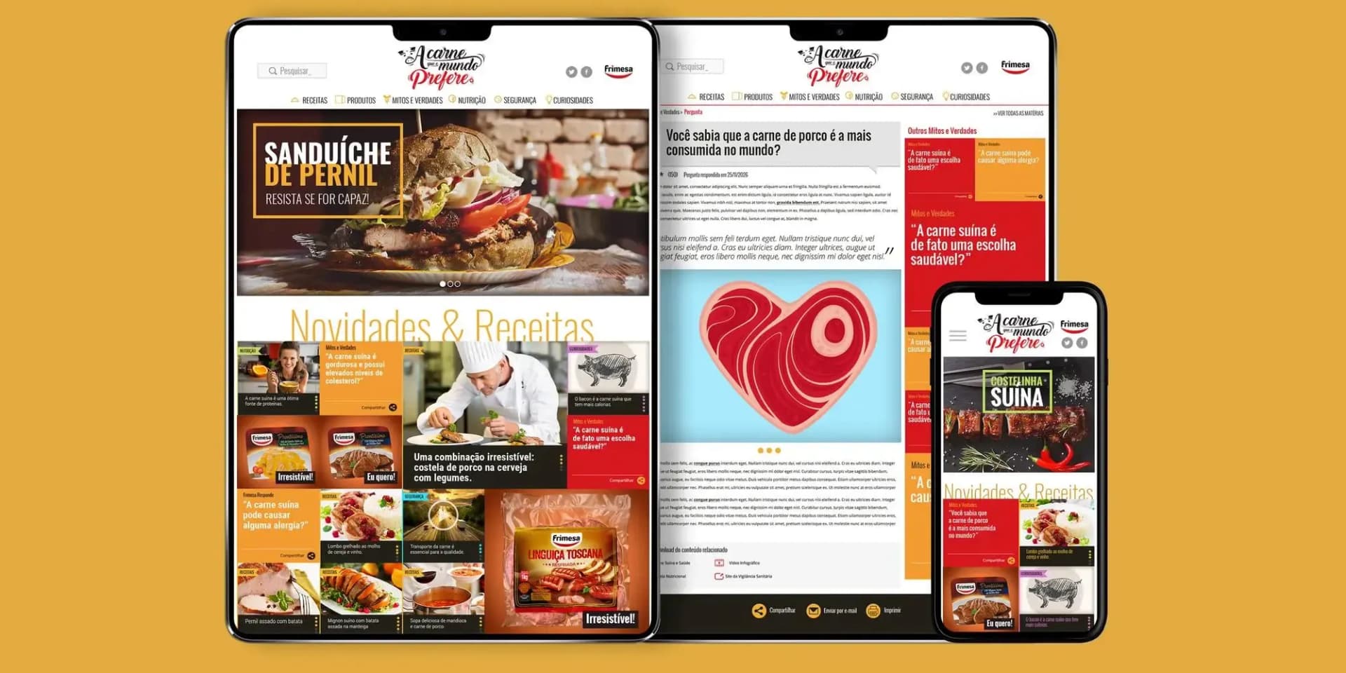 Frimesa’s recipe website
